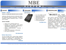 Tablet Screenshot of mbe-sistemi.hr
